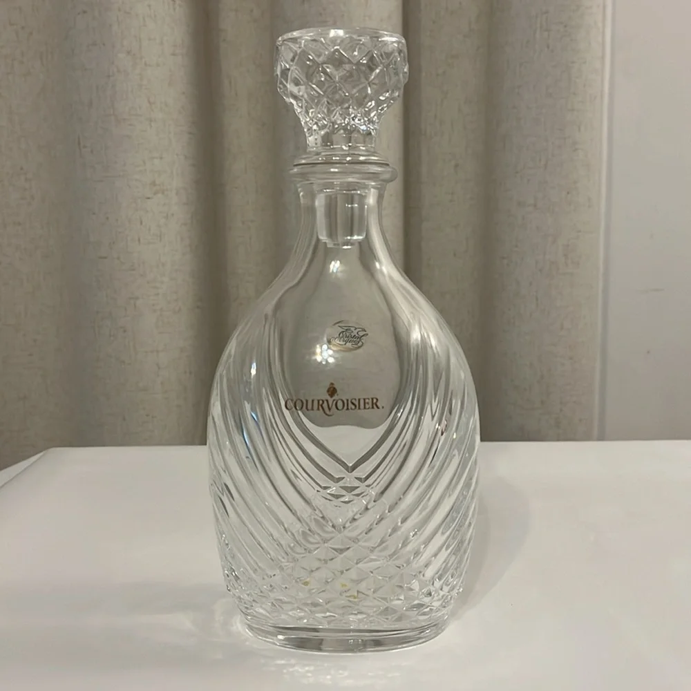VTG. Courvoisier Lead Crystal Decanter With Stopper